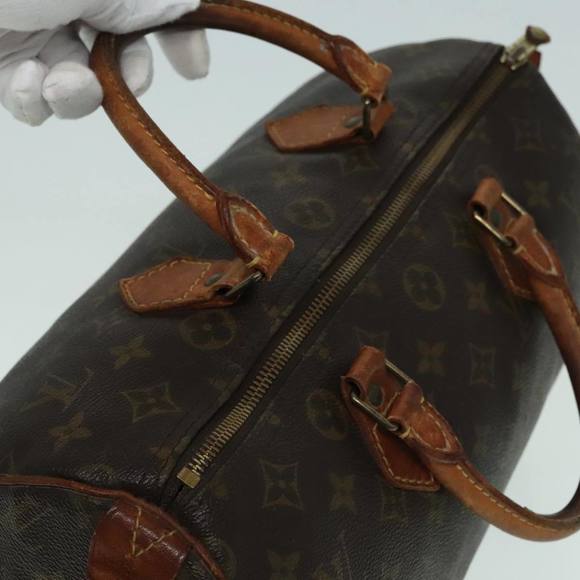 LOUIS VUITTON Monogram Speedy 30 Hand Bag M41526 LV Auth 93138 - Picture 6 of 16